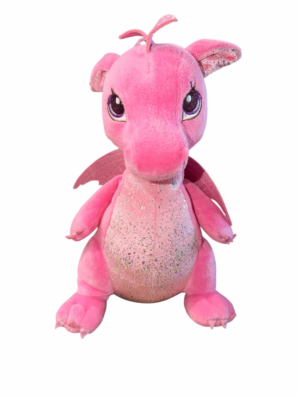 Aurora Sparkle Tales 12.5” Pink Plush Dahlia Dragon Stuffed Animal